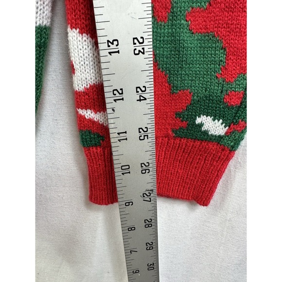 Ugly Christmas Sweater Size XL 46-48 Deer Hunting Built-in Drink Holder Camo - Picture 12 of 16
